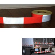  Details about  Retro Reflective Adhesive Truck Tape Red White Warning Safetly Stripe 50mm Wide 
